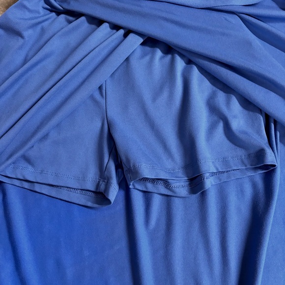 Shein - Breezy Asymmetrical Blue Maxi Skirt w/ built in shorts SZ XS - Picture 3 of 4